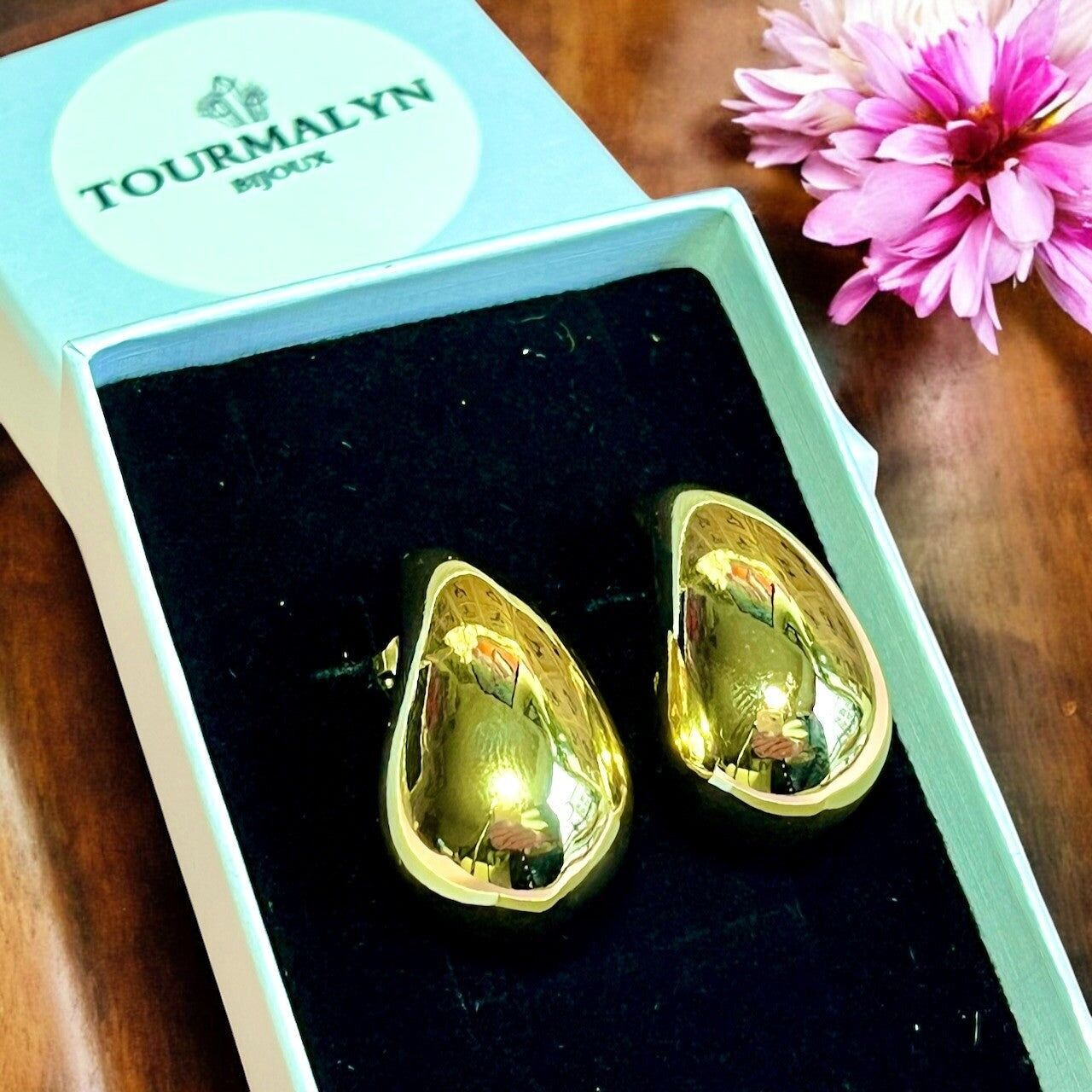 Orecchini “AMENDA” in acciaio inossidabile placcato oro