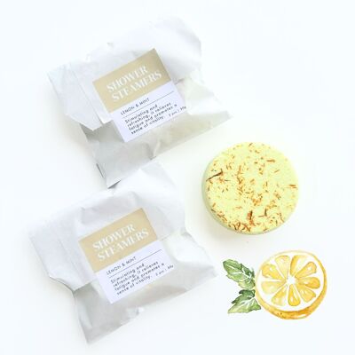 Vaporizador de ducha Limón y Menta 55 g (Envasado individualmente)