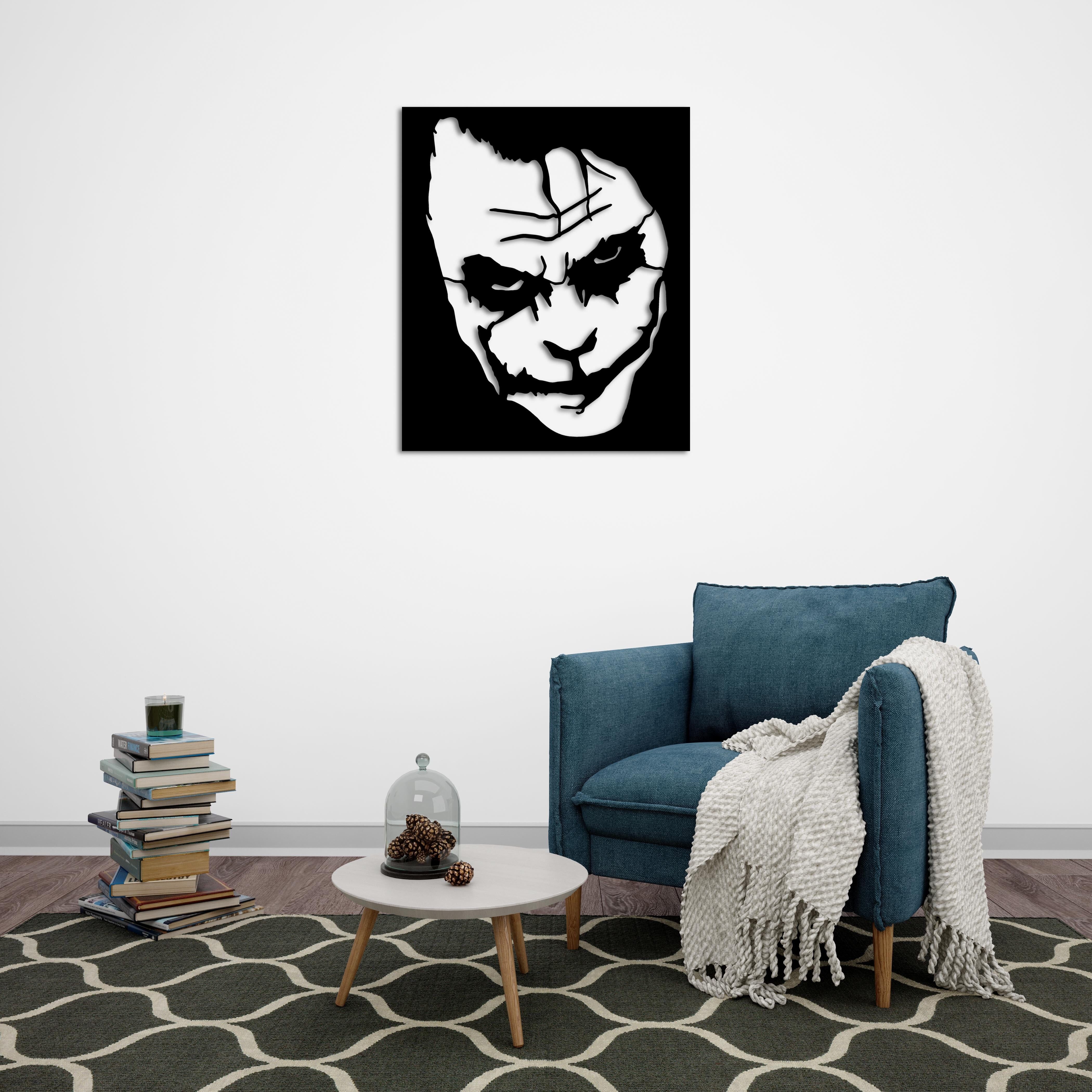 Gesicht des Chaos – Joker Metallwandkunst