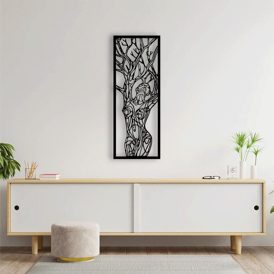 Spirit of Nature Metallwandkunst | Inspirierende dekorative Skulptur