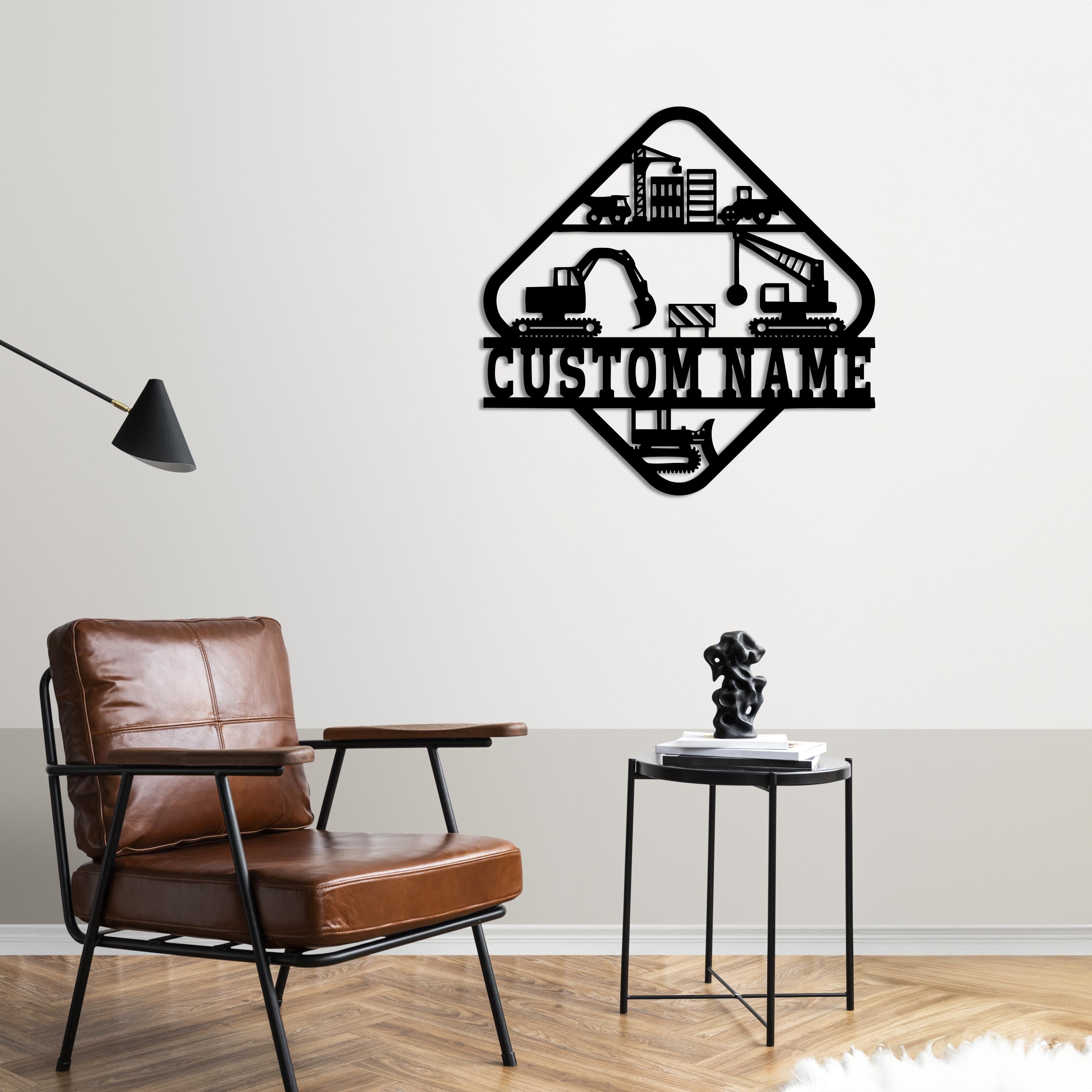 Construction Spirit – Anpassbare Wandkunstskulptur aus Metall