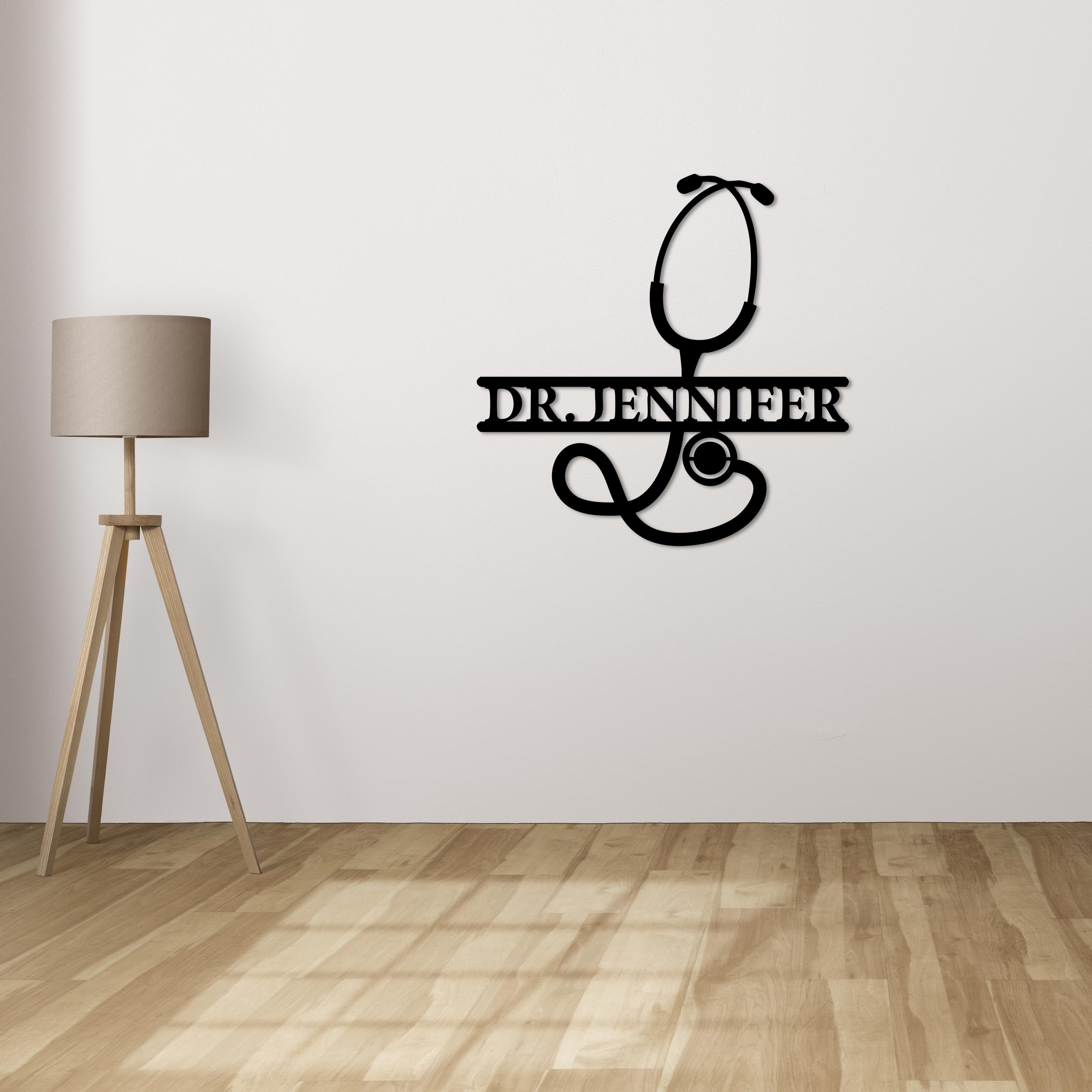 Herzschlag-Puls-Metall-Wandkunst | Medizinische Deko-Skulptur