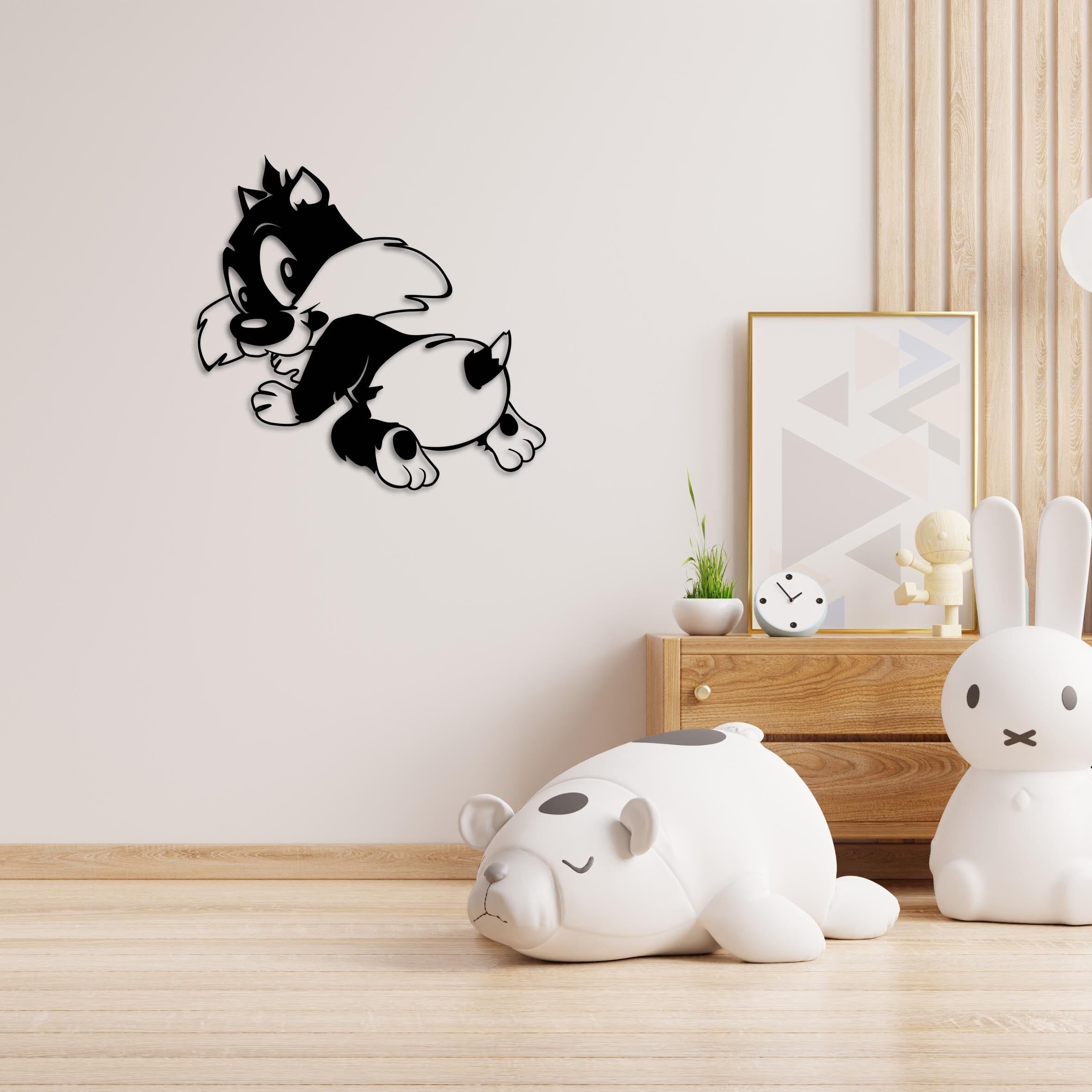 Metallwandkunst „Kleiner Abenteurer“ | Verspielte Deko-Skulptur