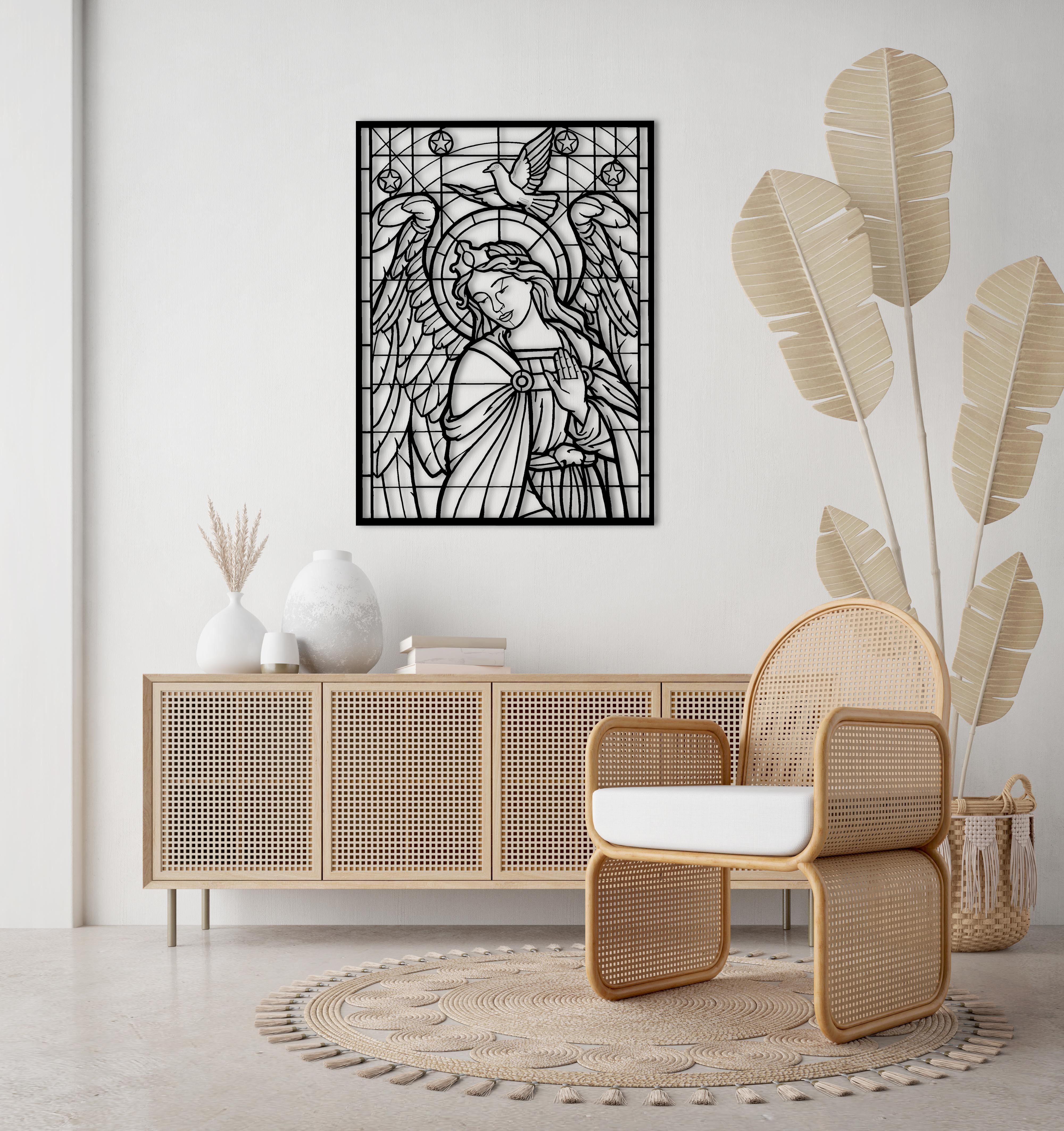 Wandkunst aus Metall „Whisper of Light“ | Elegante dekorative Skulptur