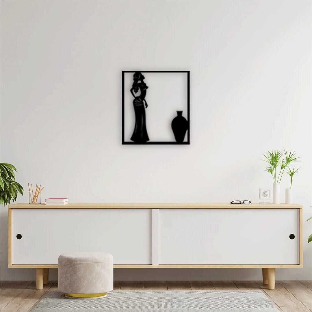 Silent Pride Metallwandkunst | Majestätische dekorative Tierskulptur