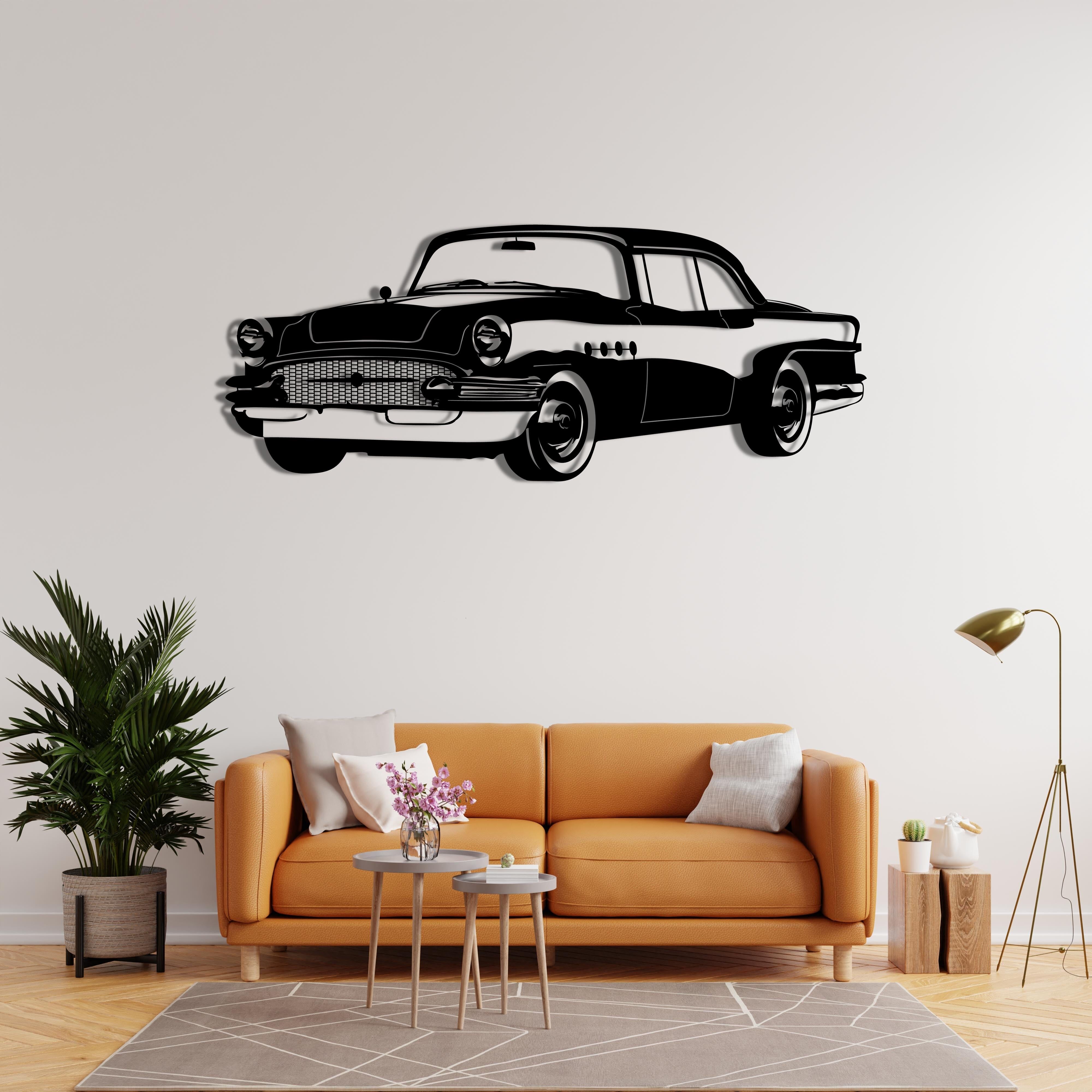 Classic American Legend Car Metal Wall Art | Vintage Auto Sculpture