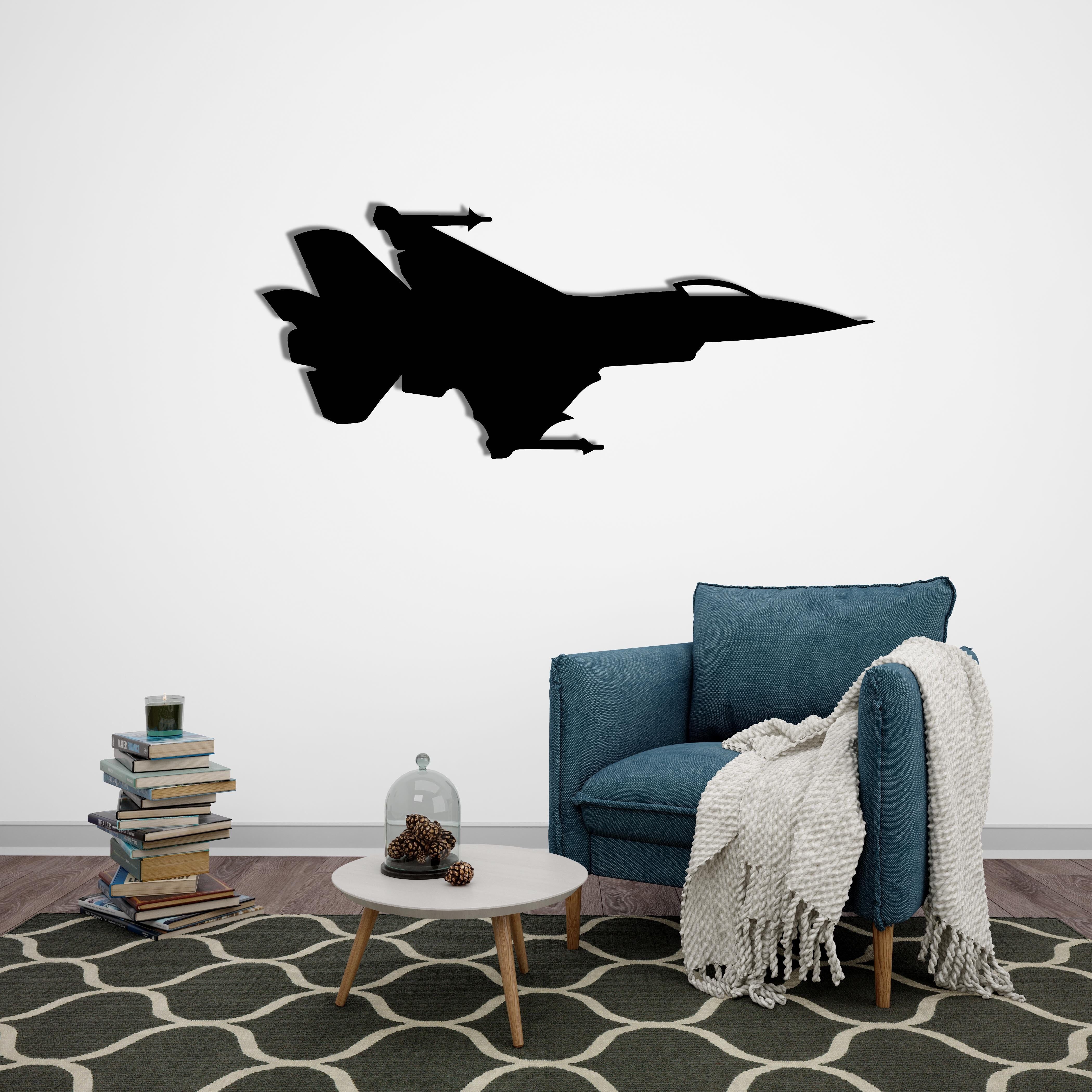 Wandkunst aus Metall für Jet-Flugzeuge | Dekorative Wandskulptur aus der Luftfahrt