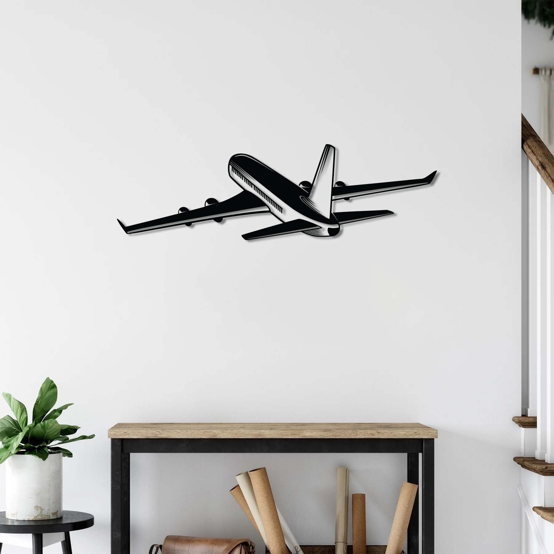 Wandkunst aus Metall für Passagierflugzeuge | Dekorative Wandskulptur aus der Luftfahrt