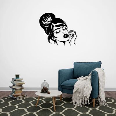 Arte mural de metal con mirada misteriosa | Escultura decorativa de ojo