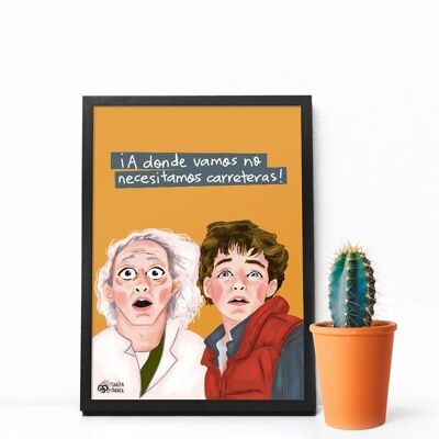 Wir brauchen keine Straßen Poster