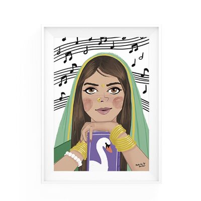 Teller der Göttin Saraswati