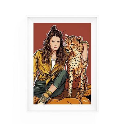 Imprimé fille guépard