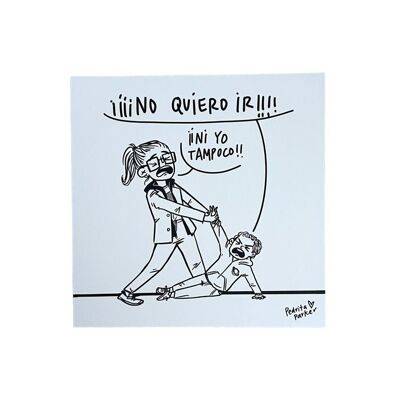 Dessin animé original et caritatif « Je ne veux pas y aller »