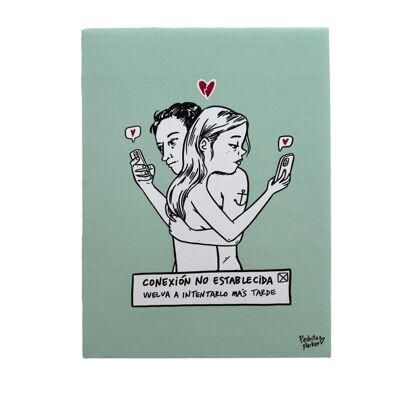 Illustration exclusive et caritative « Connexion non établie »