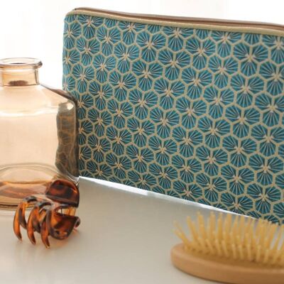 Alna sun blue zipped pouch
