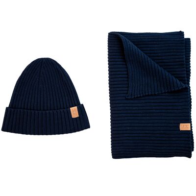 JUAN & JULIO navy cotton duo