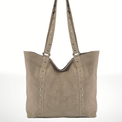 Light Suede Leather Tote Bag ²⁵