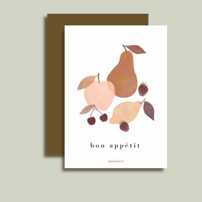 A6 Bon Appétit card