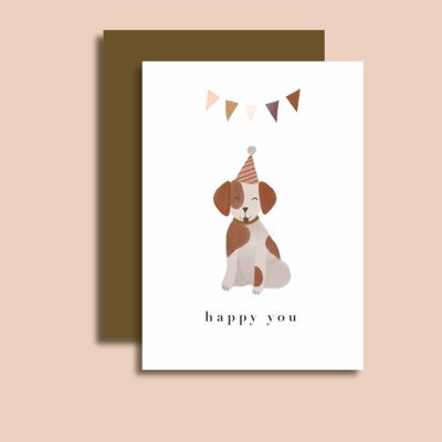 A6 Happy You card