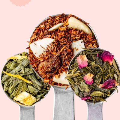 Pack de Thés Glacés bio en vrac : Thé Vert Ananas Passion, Thé Vert Sakura, Rooibos Coco Amande - 3 x 100g