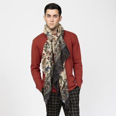 Foulard en laine GILLES crème