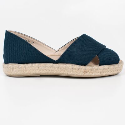 Espadrillas con cinturini incrociati riciclati