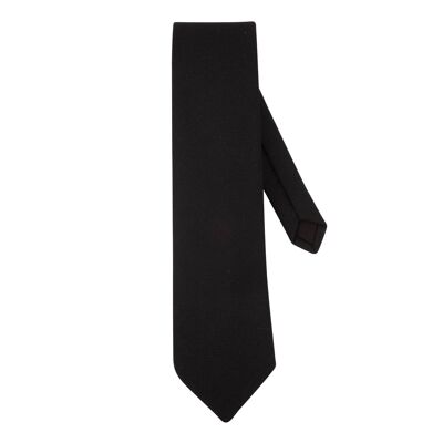 Corbata italiana de lana negra