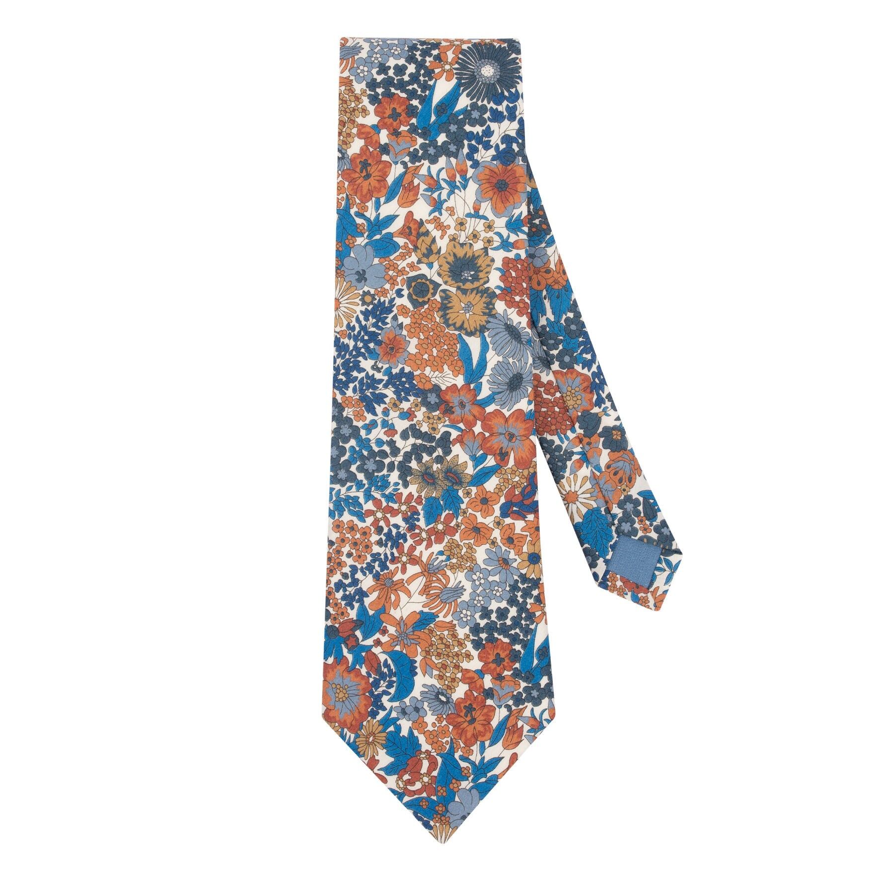 Cravate Liberty Margaret bleu