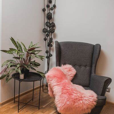 Light Pink Dyed Genuine Sheepskin Lambskin Sheep Skin Rug Pelt Soft Wool, schaffell Hygge