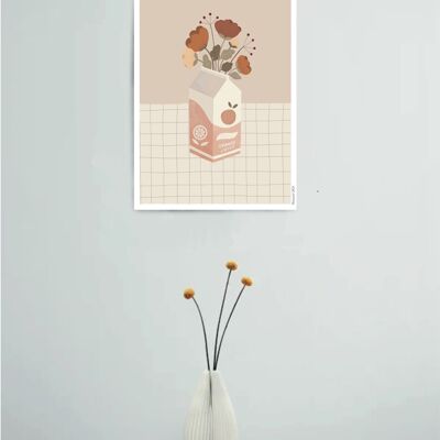 Cartel de jugo de flor A4