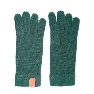 Guanti in lana verde HUBERT, taglia unica