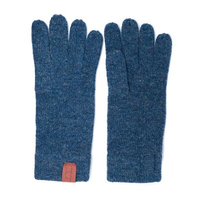 Guanti in lana HUBERT, taglia unica, blu screziato
