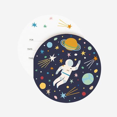 8 Cartons d'invitation : Astro