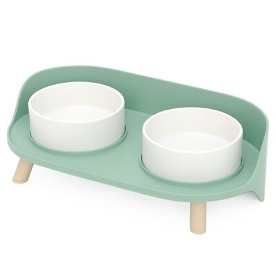 Raised Double Bowls with Splash Guard