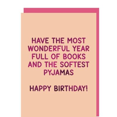 Have the most wonderful year full of books greeting card