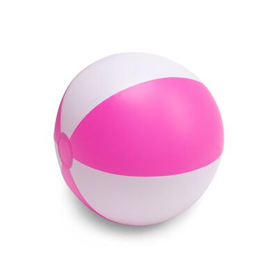 Imprescindibles para nadar | Softlines | Pelota de playa blanca/rosa de Ø 51 cm