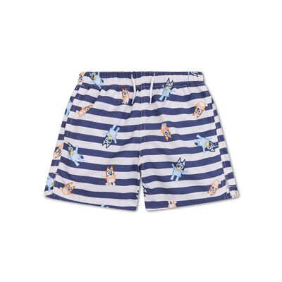 Essentiels de natation | Bluey | Short de bain anti-UV bleu/blanc pour garçon