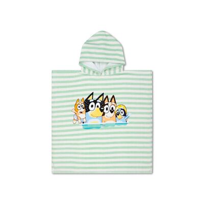 Bluey | Blue/White Beach Poncho 65 x 65 cm