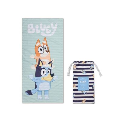 Bluey | Blue/White Microfiber Towel 135 x 65 cm