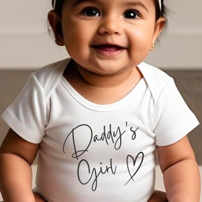 Gilet bébé fille à papa, grenouillère, barboteuse, bavoir