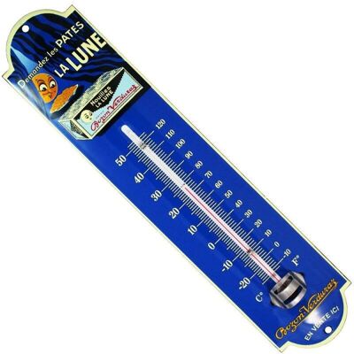 Thermomètre émaillé bombé hauteur 28/30cm : PÂTES LA LUNE