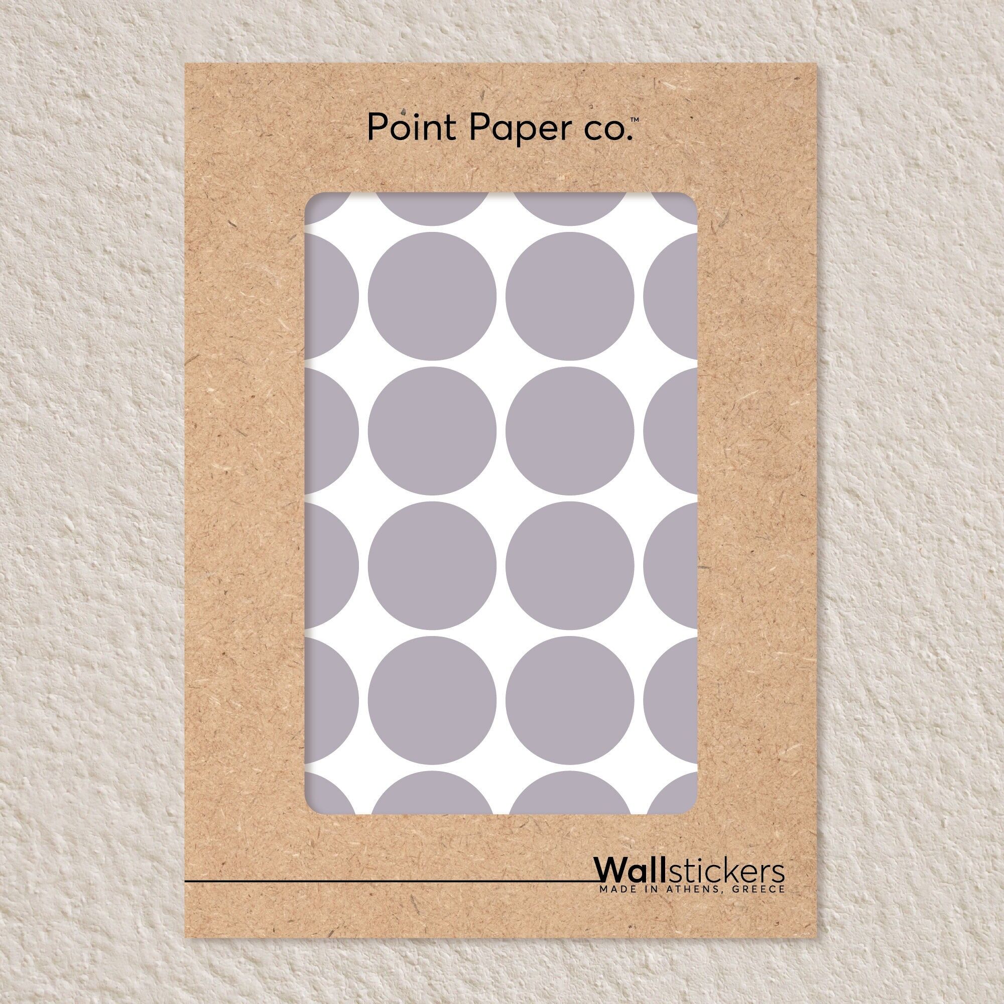 Vinilos decorativos de lunares grises – Desmontables – Juego de 24 – 4 cm