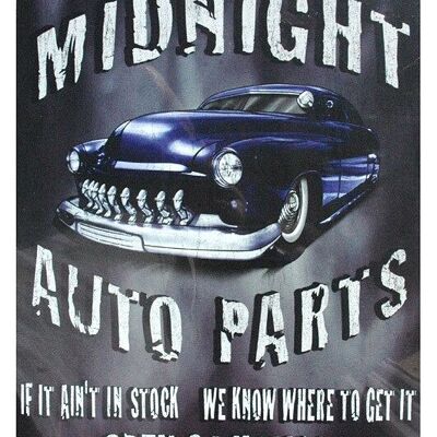 MIDNIGHT AUTO PARTS metal sign