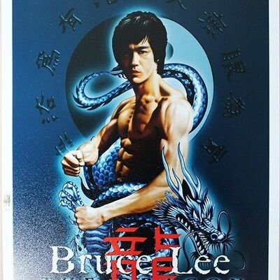 Placa metálica de BRUCE LEE