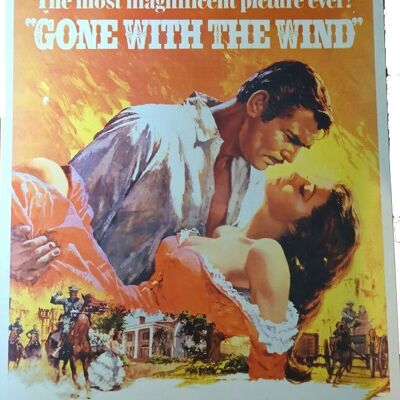 Vintage metal sign Gone with the Wind
