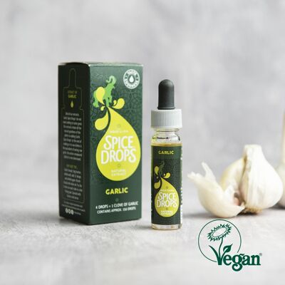 Extracto natural de ajo, gotas de especias, aceite esencial, vegano