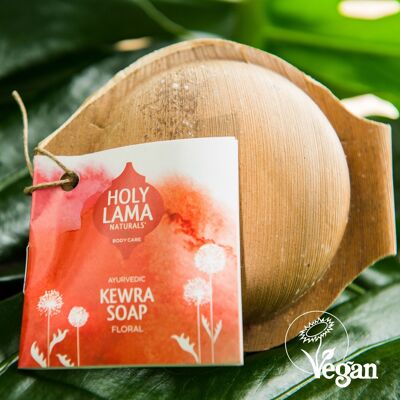 Jabón vegano de bergamota ayurvédica natural hecho a mano para manos y cuerpo - Kewra