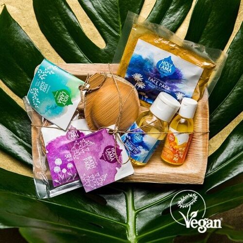Luxury Bath Pack Gift Set, Ayurvedic, Natural & Vegan, Pamper Body Oils