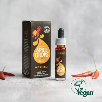 Red Chilli Natural Extract, Spice Drops, Oil, Vegan