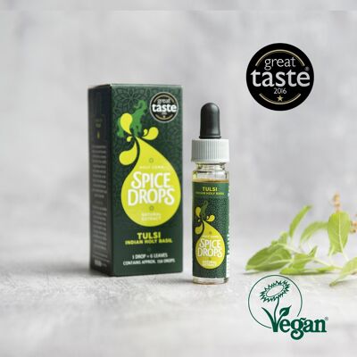 Estratto naturale di Tulsi, gocce di spezie, pluripremiato, vegano